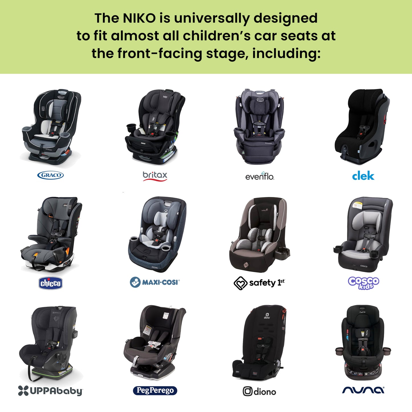 NIKO Easy Wash Children's Car Seat Cover in Silver Star Plush