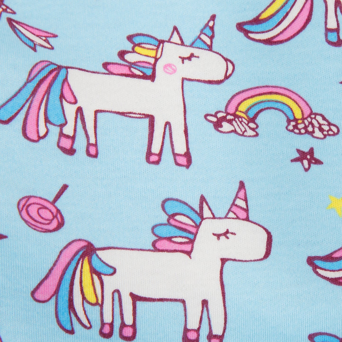 Niko Easy Wash Children's Car Seat Cover in 100% Cotton, Blue with Unicorn Print