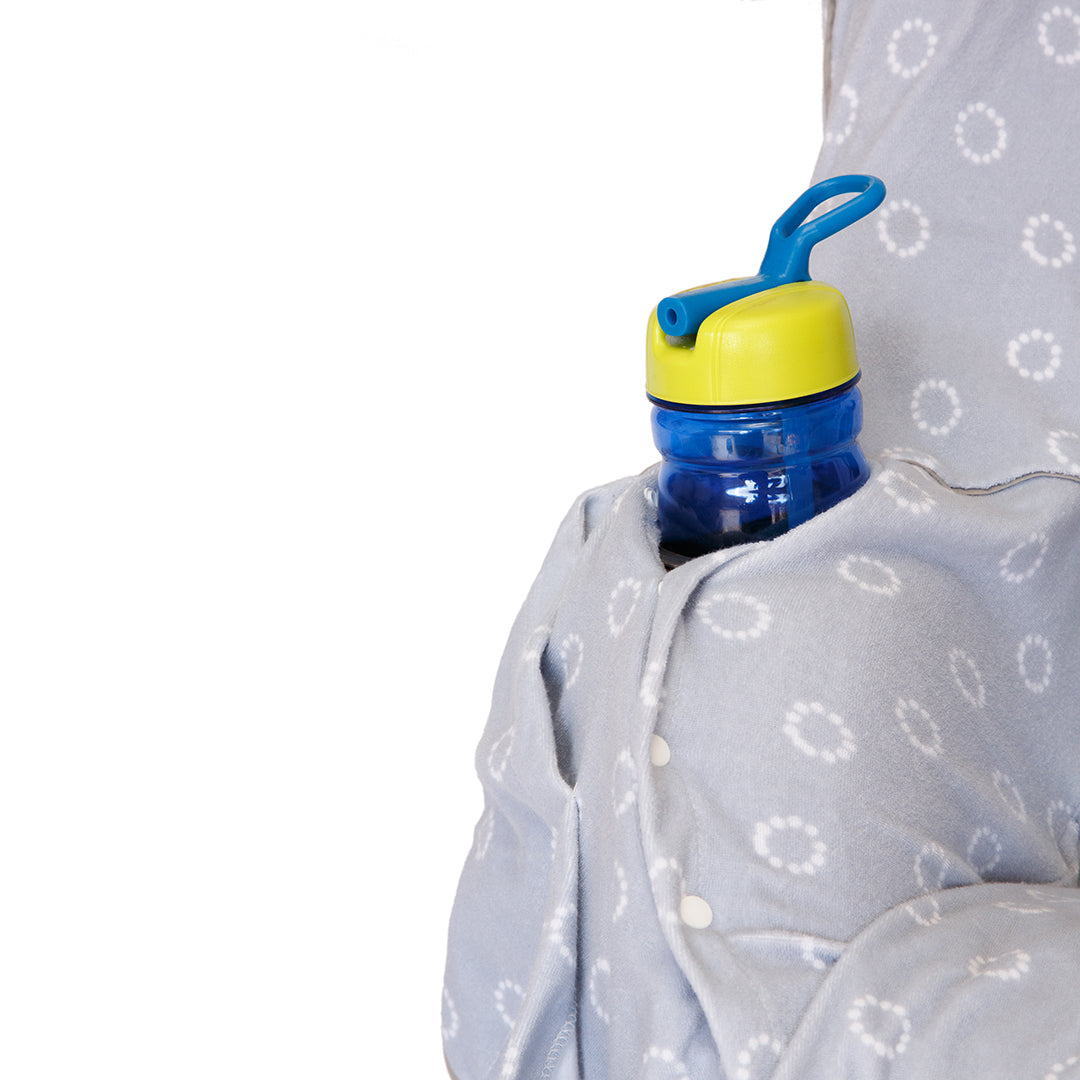 Niko Easy Wash Children's Car Seat Cover in Gray Cotton/Poly Terrycloth