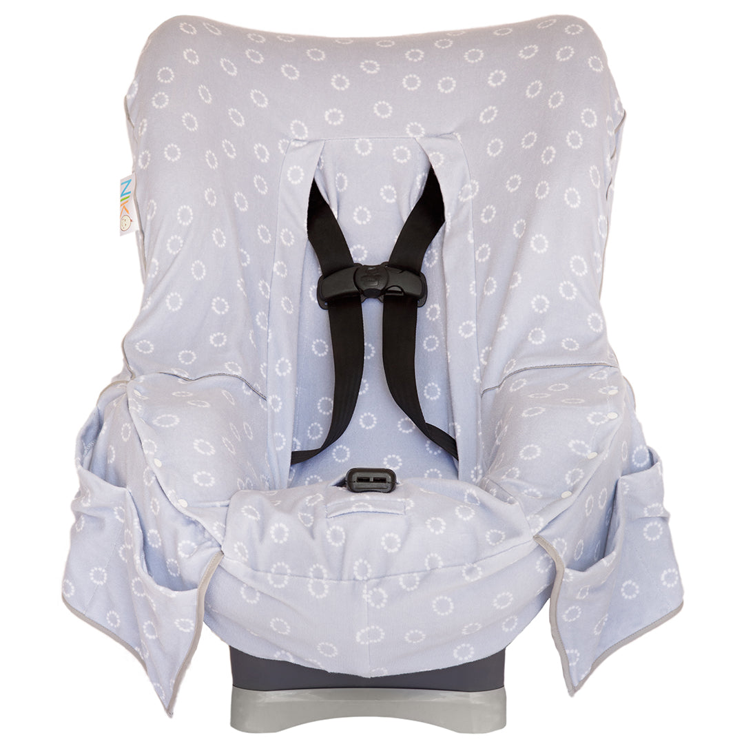 maxi cosi car seat blanket Niko Easy Wash Children's Car Seat Cover in Gray Cotton/Poly Terrycloth